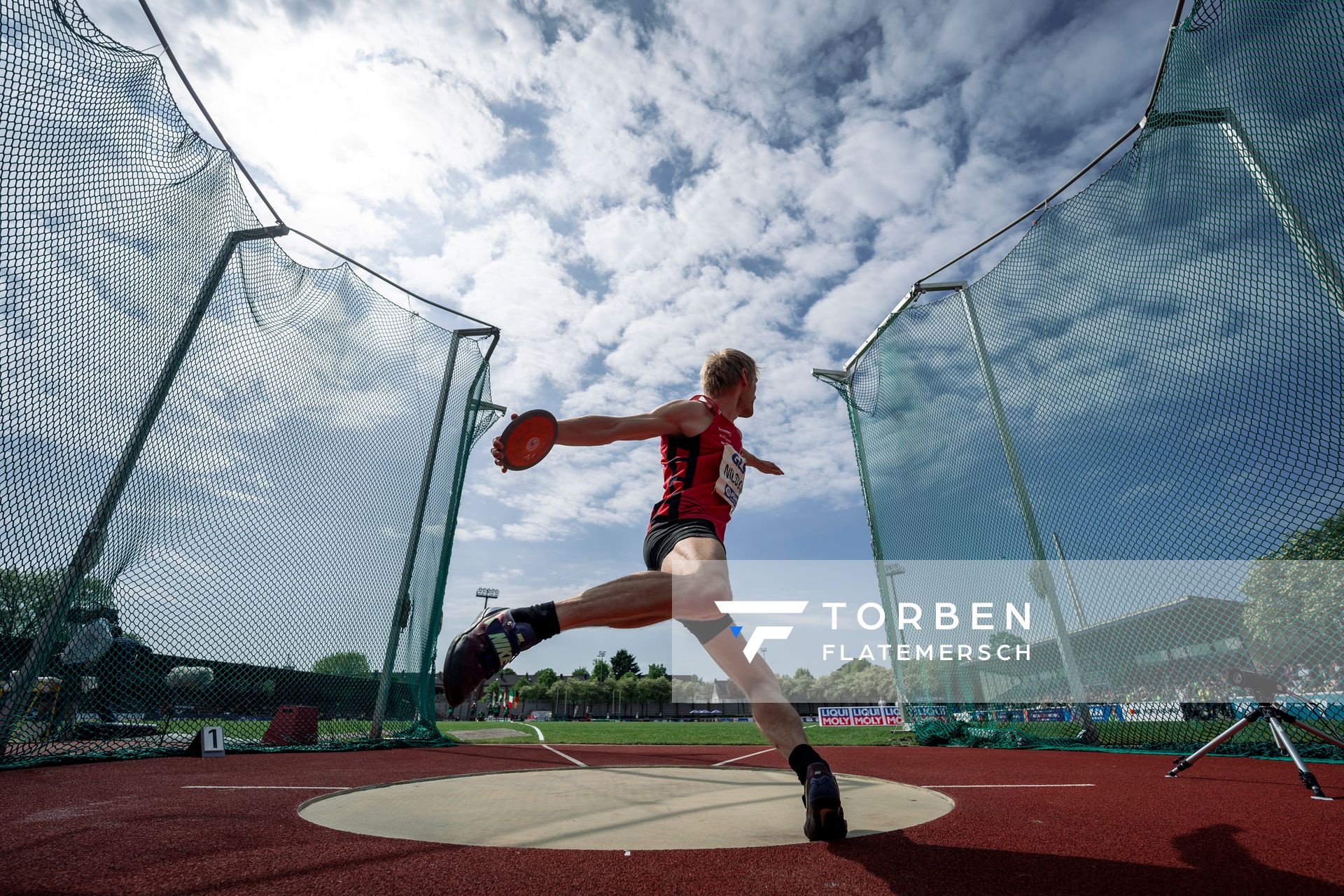 Marcus Nilsson (SWE) beim Diskuswerfen am 08.05.2022 beim Stadtwerke Ratingen Mehrkampf-Meeting 2022 in Ratingen